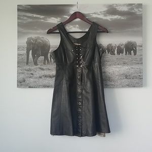 Vintage leather dress